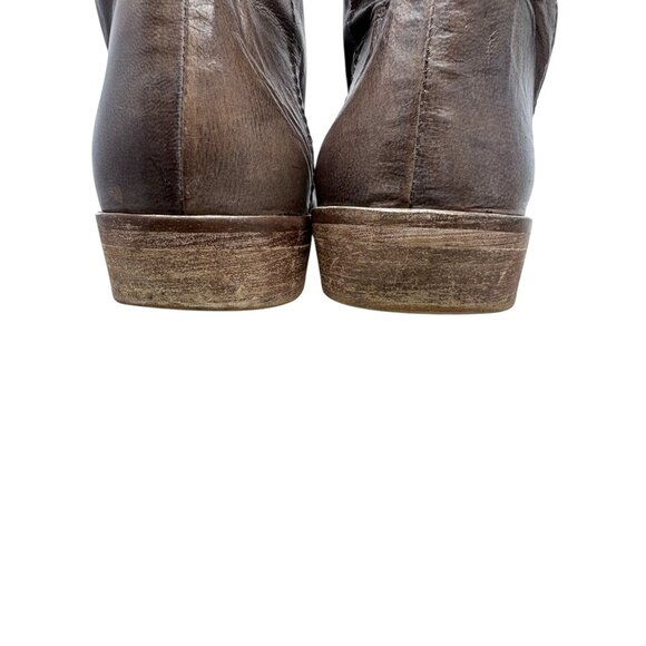 Free People Mont‎ Blanc Distressed Leather Cutout Sandals - Picture 9 of 11